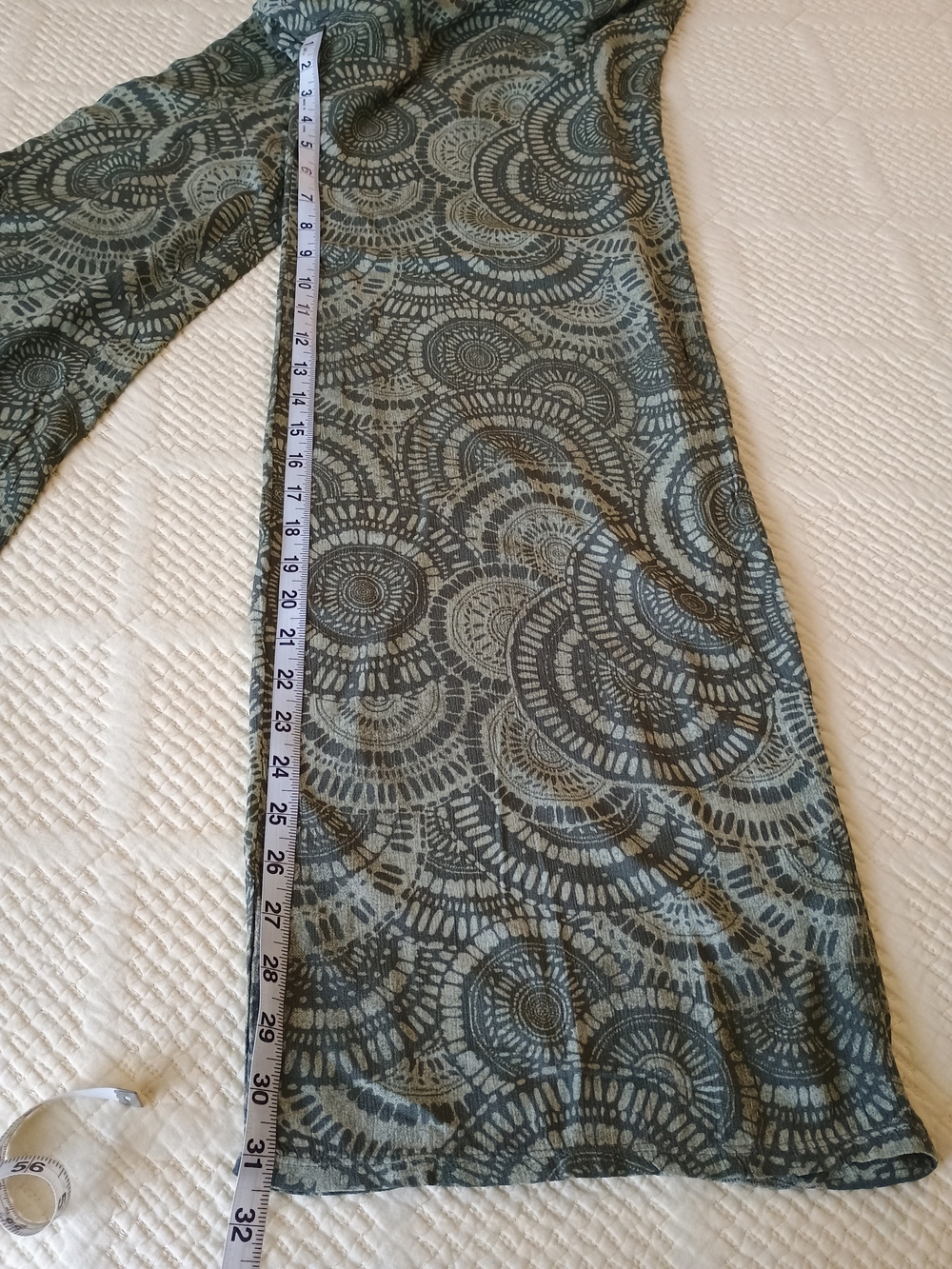 three dots Olive Pull-On Wide Leg Pants - Picture 4 of 9